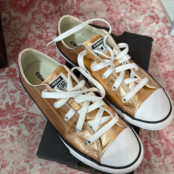 Converse Other - Converse Chuck Taylor All Star Blush Gold Sneakers – Size 3 junior